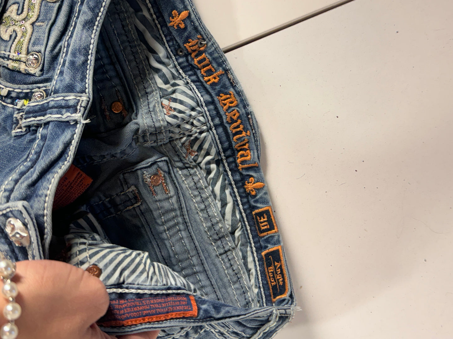 Lavt liv jeans str: S/M