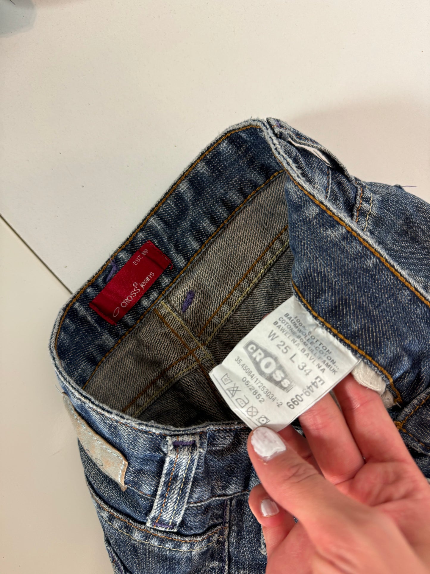 Lågmidjade jeans–stl: XXXS