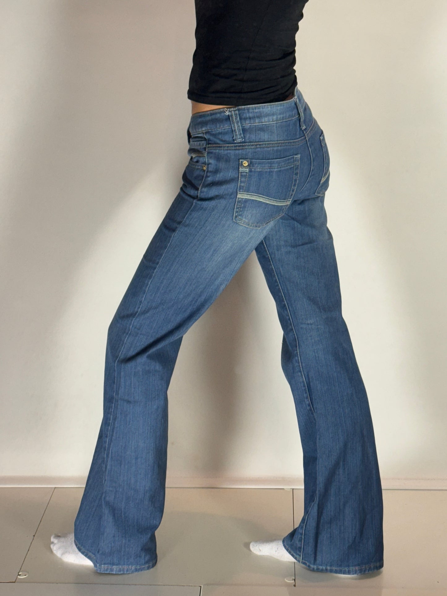 Lågmidjade jeans–stl: XS