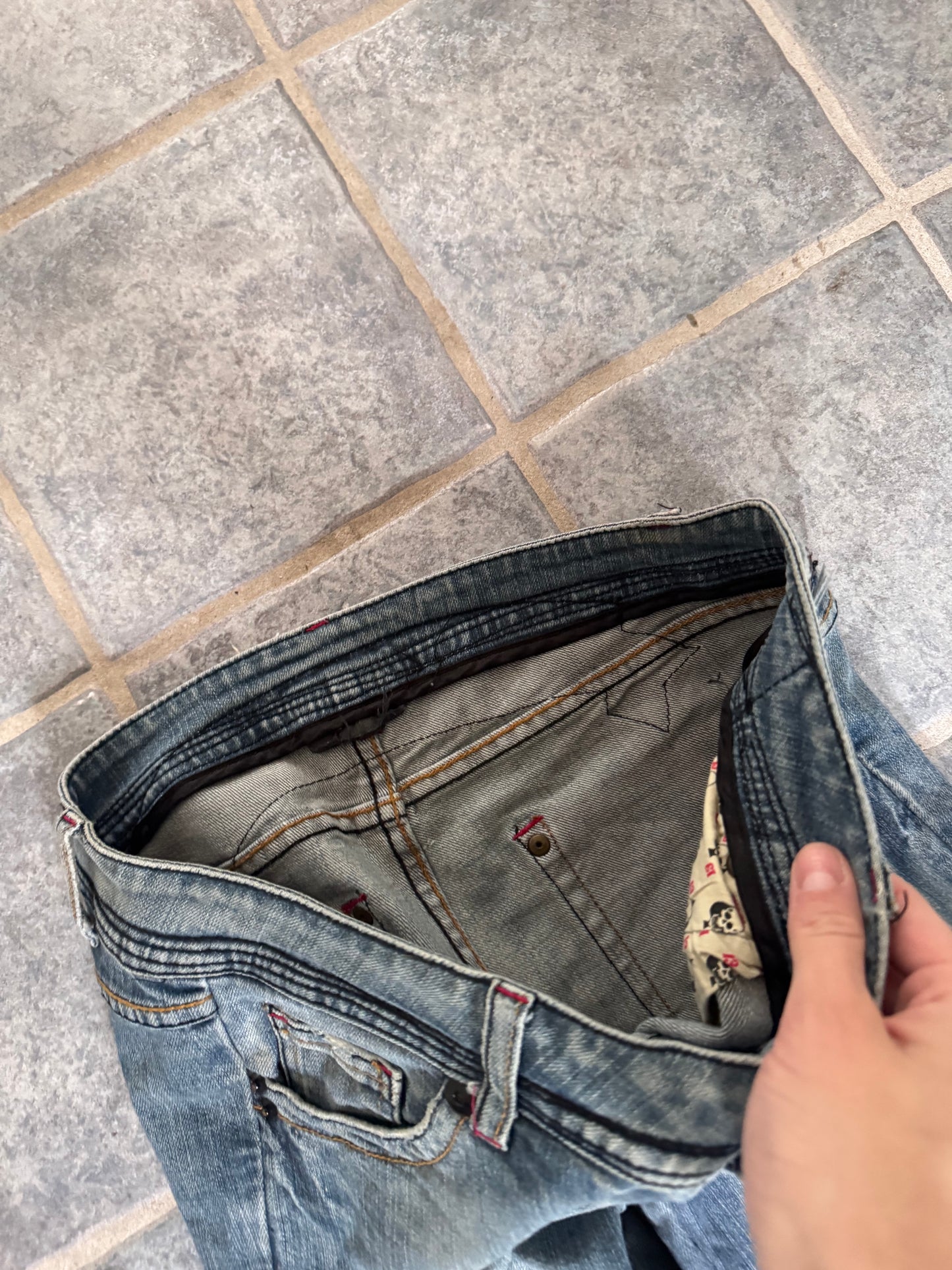 Lågmidjade jeans stl: S