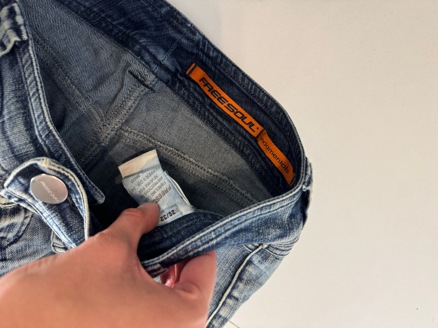 Lågmidjade jeans–stl: XS