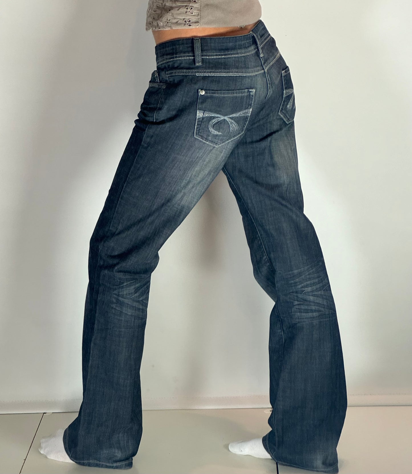 Lågmidjade jeans stl: S/M