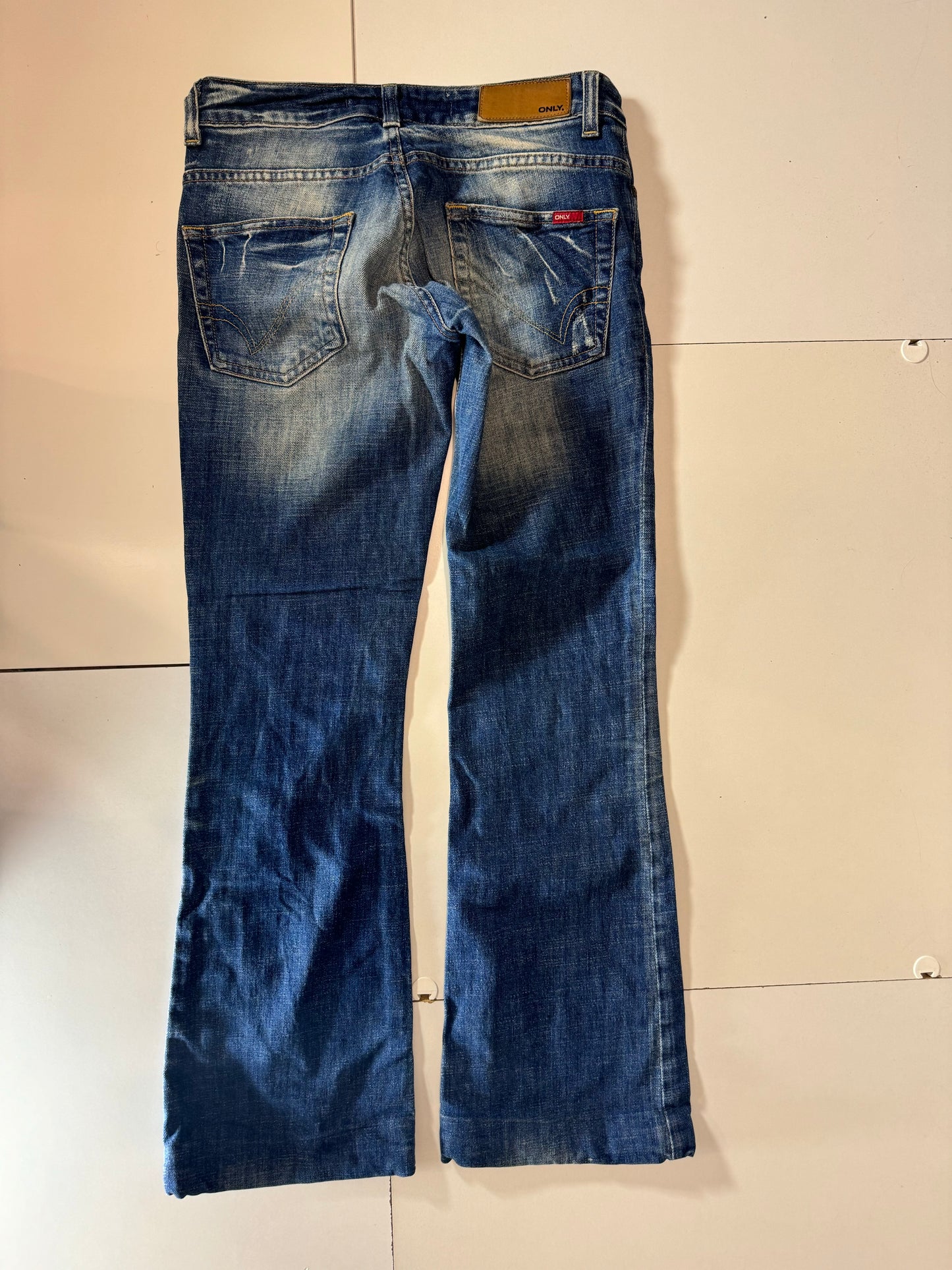 Lågmidjade jeans–stl: XS