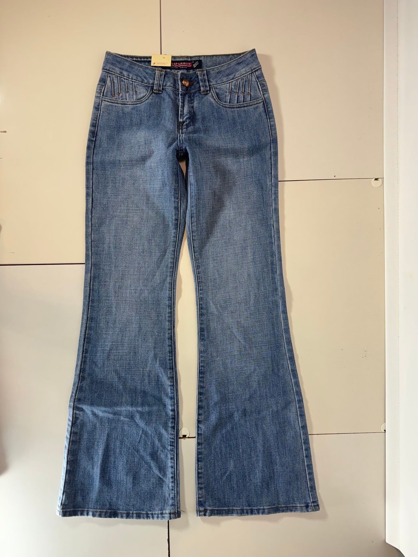 Lågmidjade jeans–stl: XS