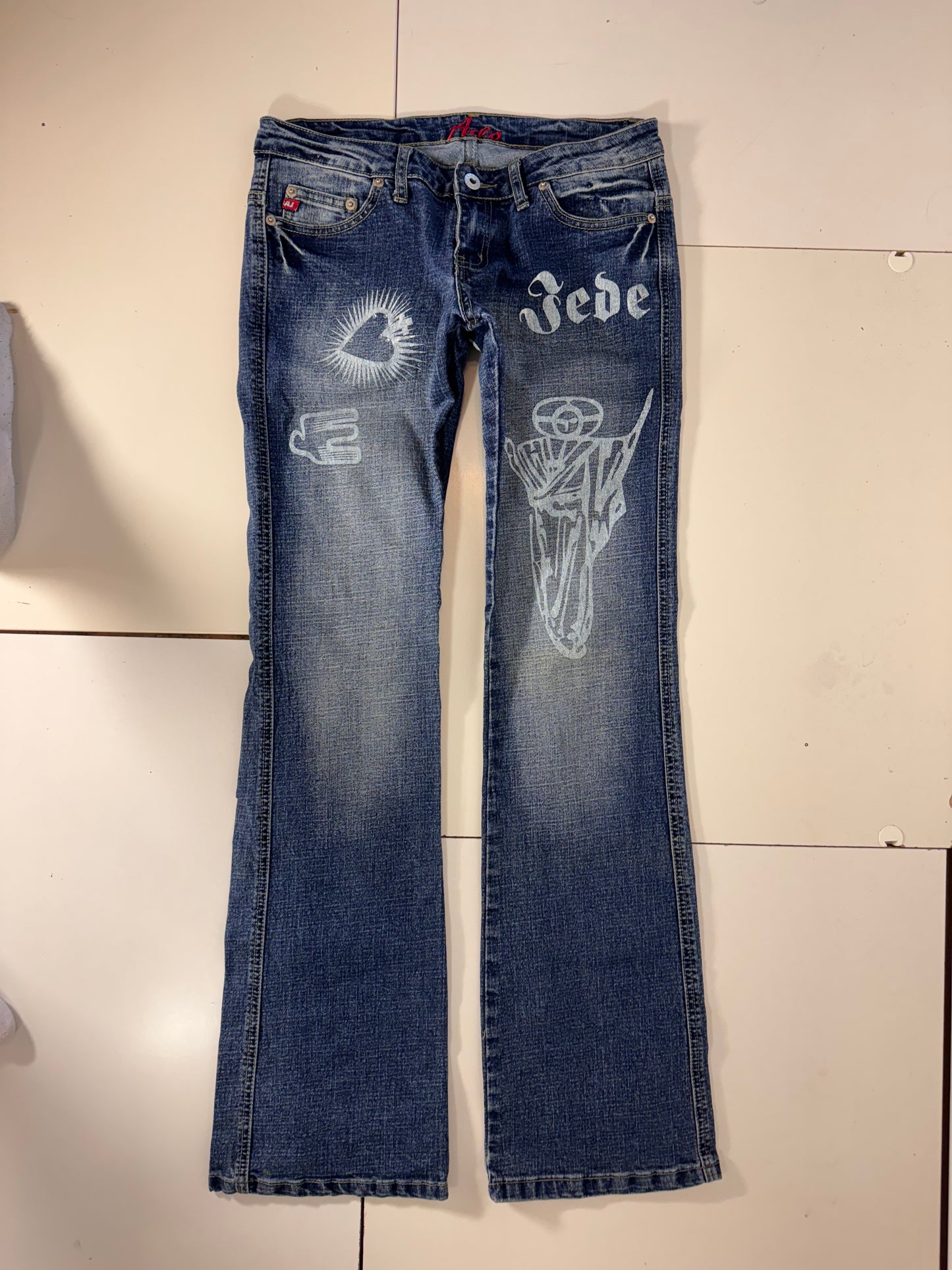Lågmidjade jeans stl: S