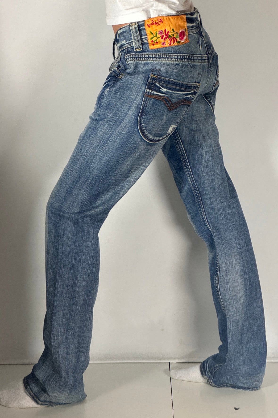 Lågmidjade jeans stl: S