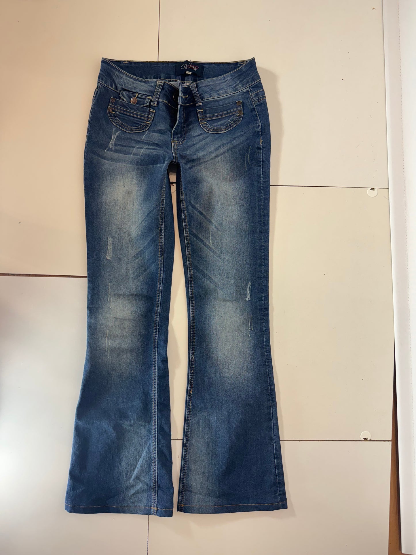 Lågmidjade jeans–stl: XS