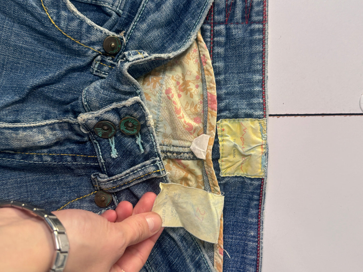 Lavtaljede jeans str: S