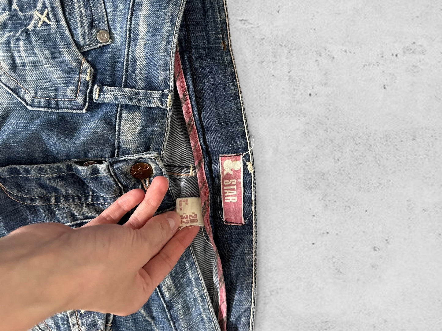 Lågmidjade jeans stl: XS