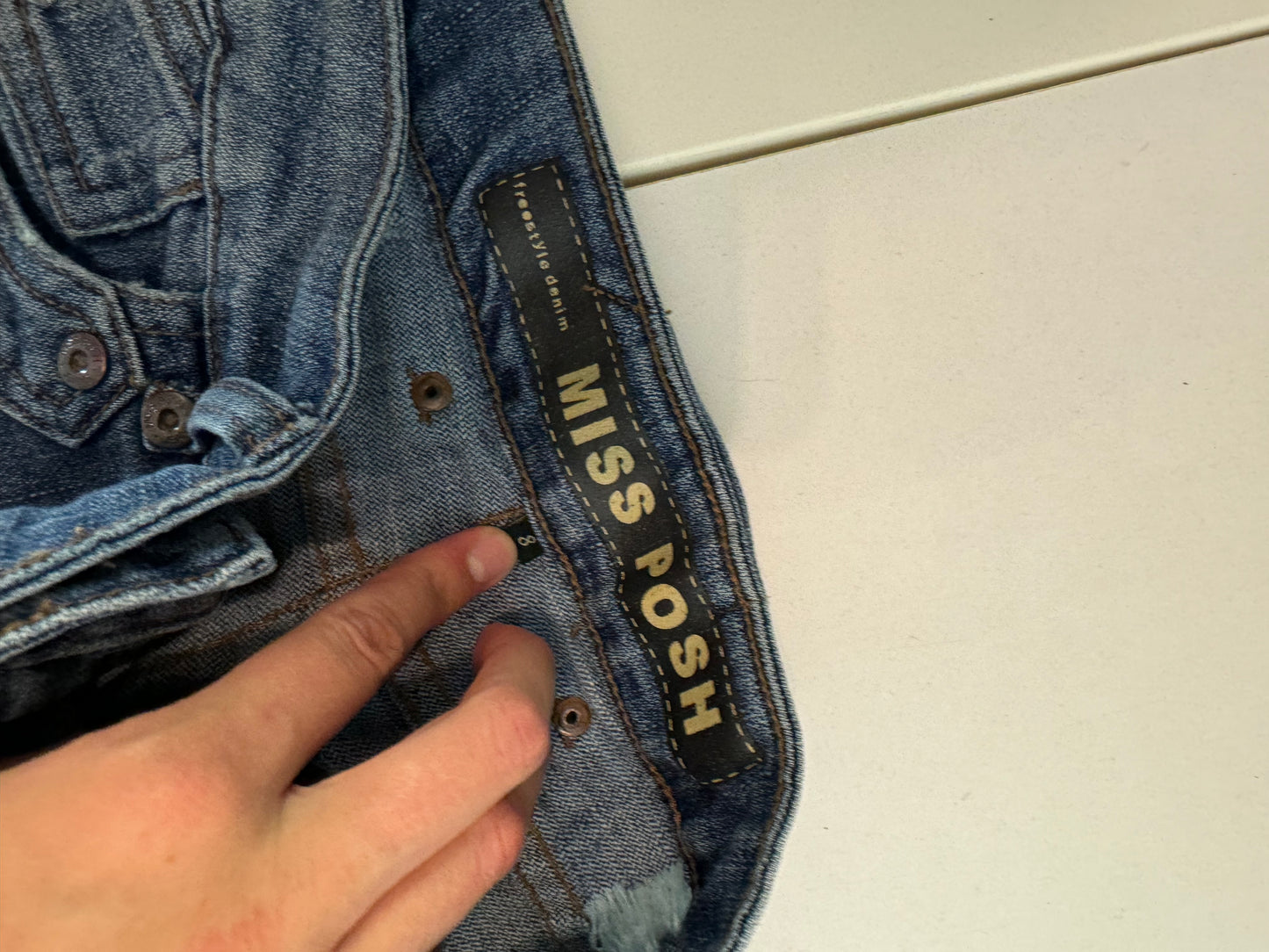 Lågmidjade jeans stl: S