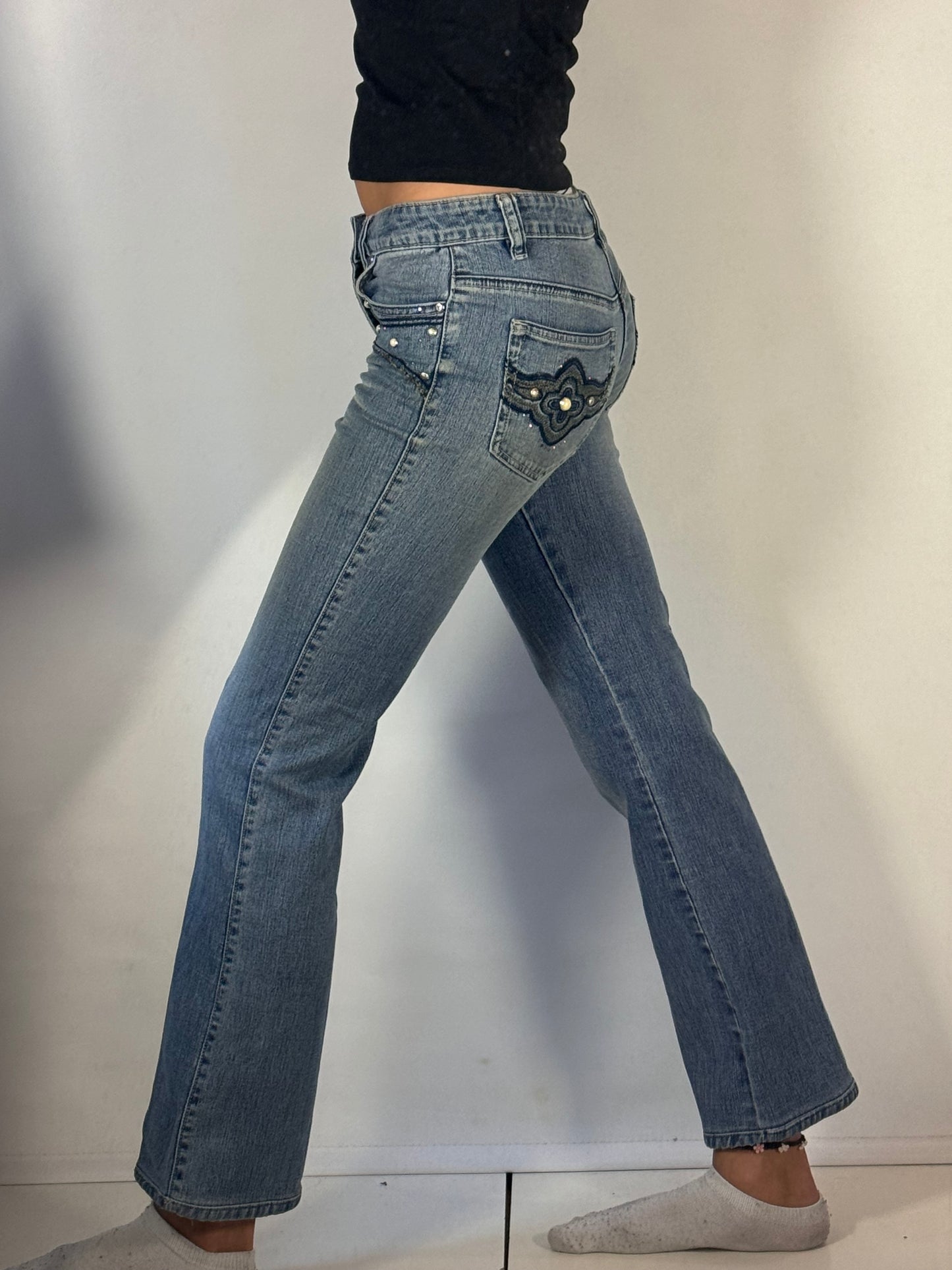 Lågmidjade jeans stl: XS