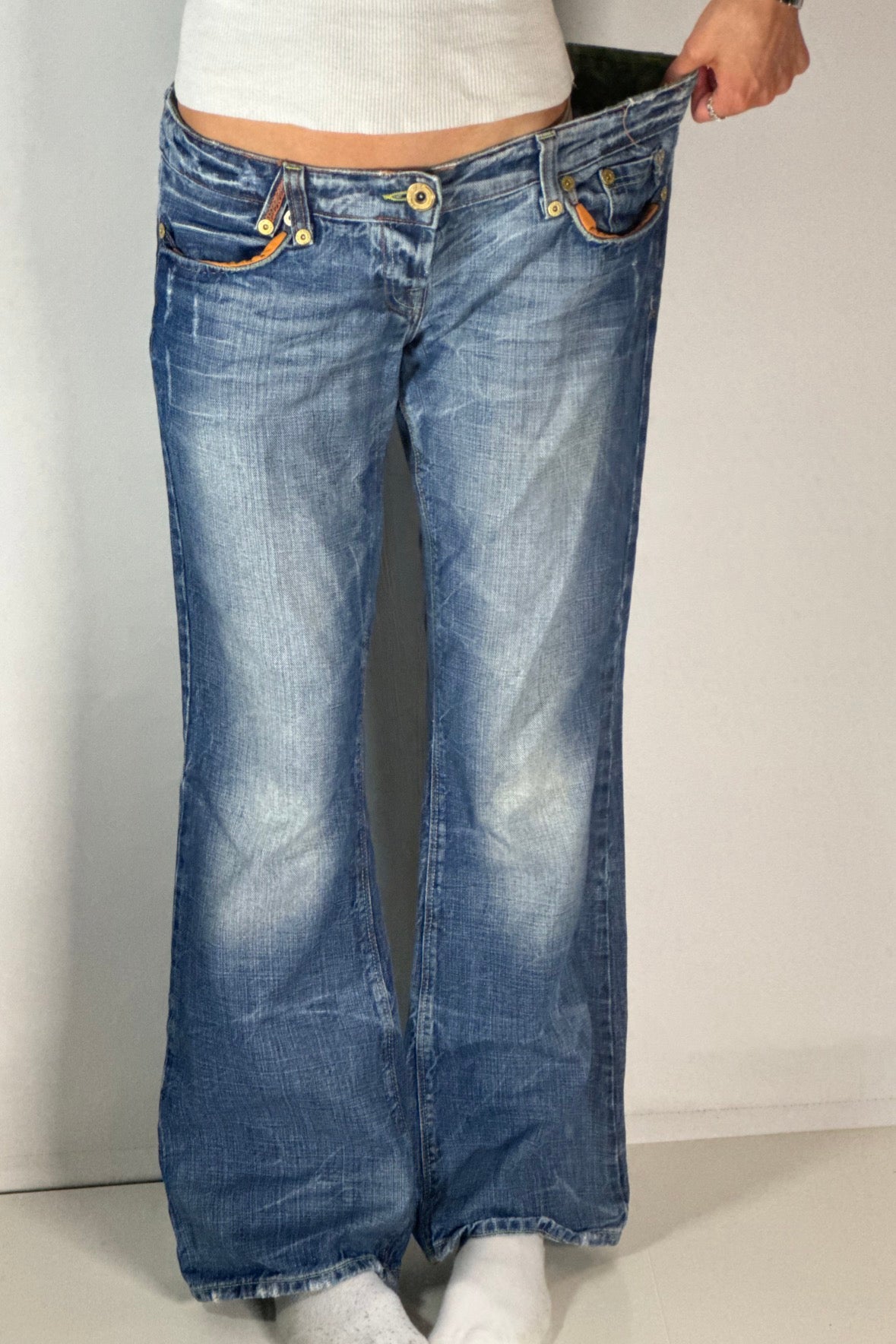 Lågmidjade jeans stl: L