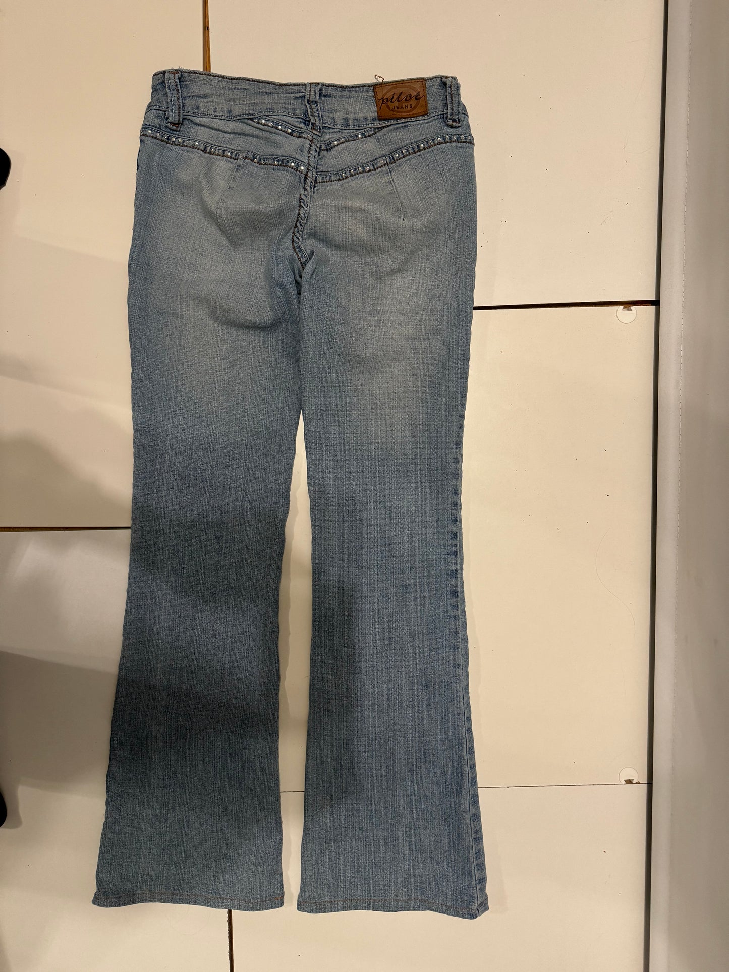 Lågmidjade jeans–stl: XS