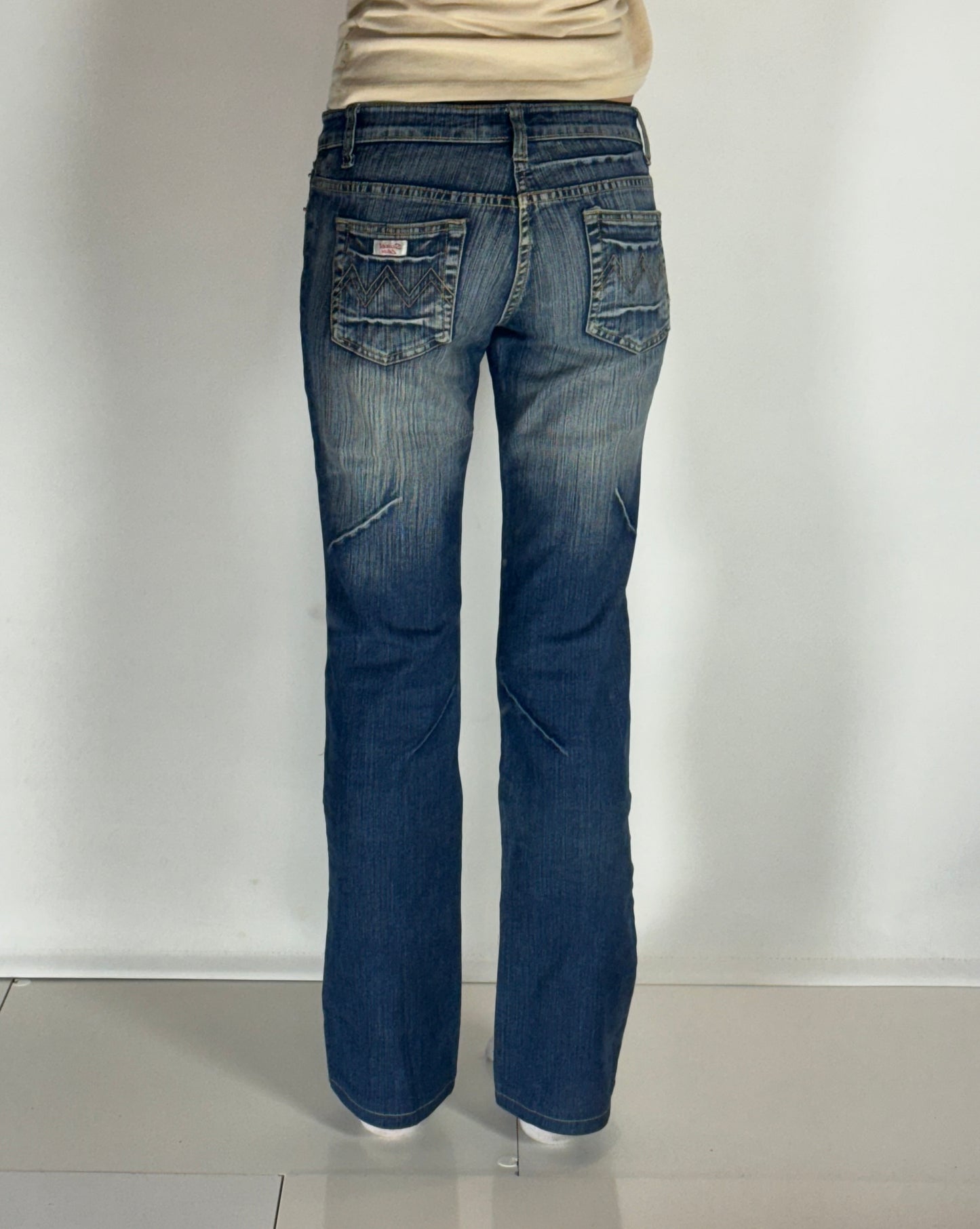 Lågmidjade jeans–stl: S