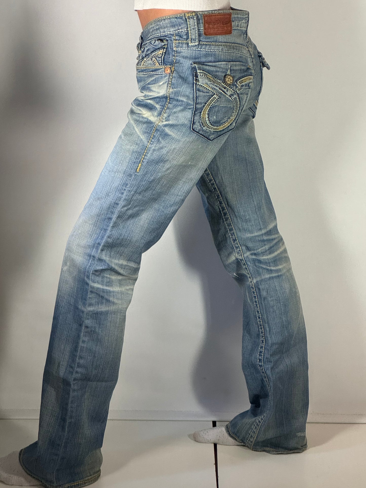 Lågmidjade jeans stl: M