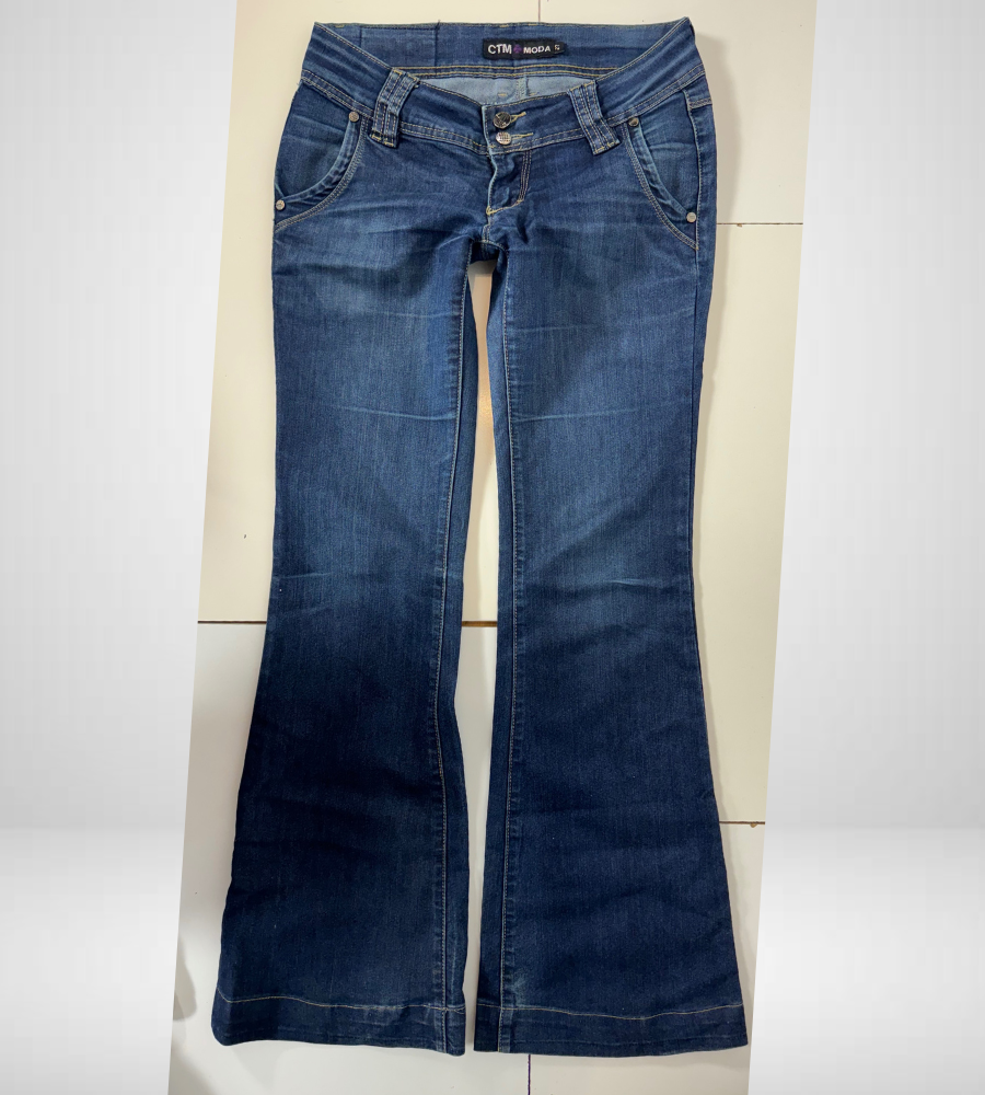 Lågmidjade jeans–stl: XS