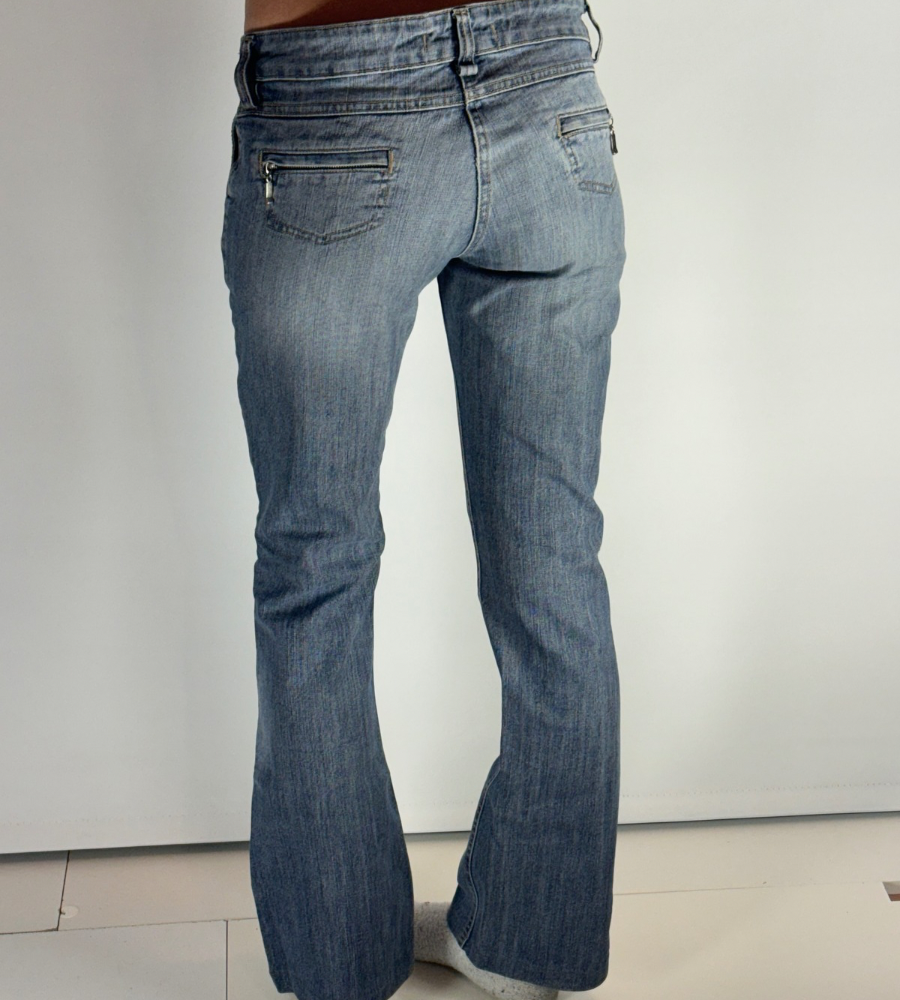 Lågmidjade jeans–stl: S