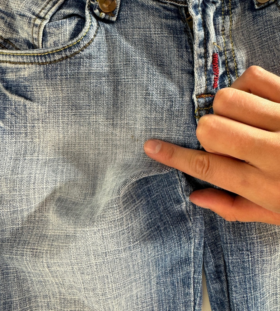 Lågmidjade jeans–stl: XXS