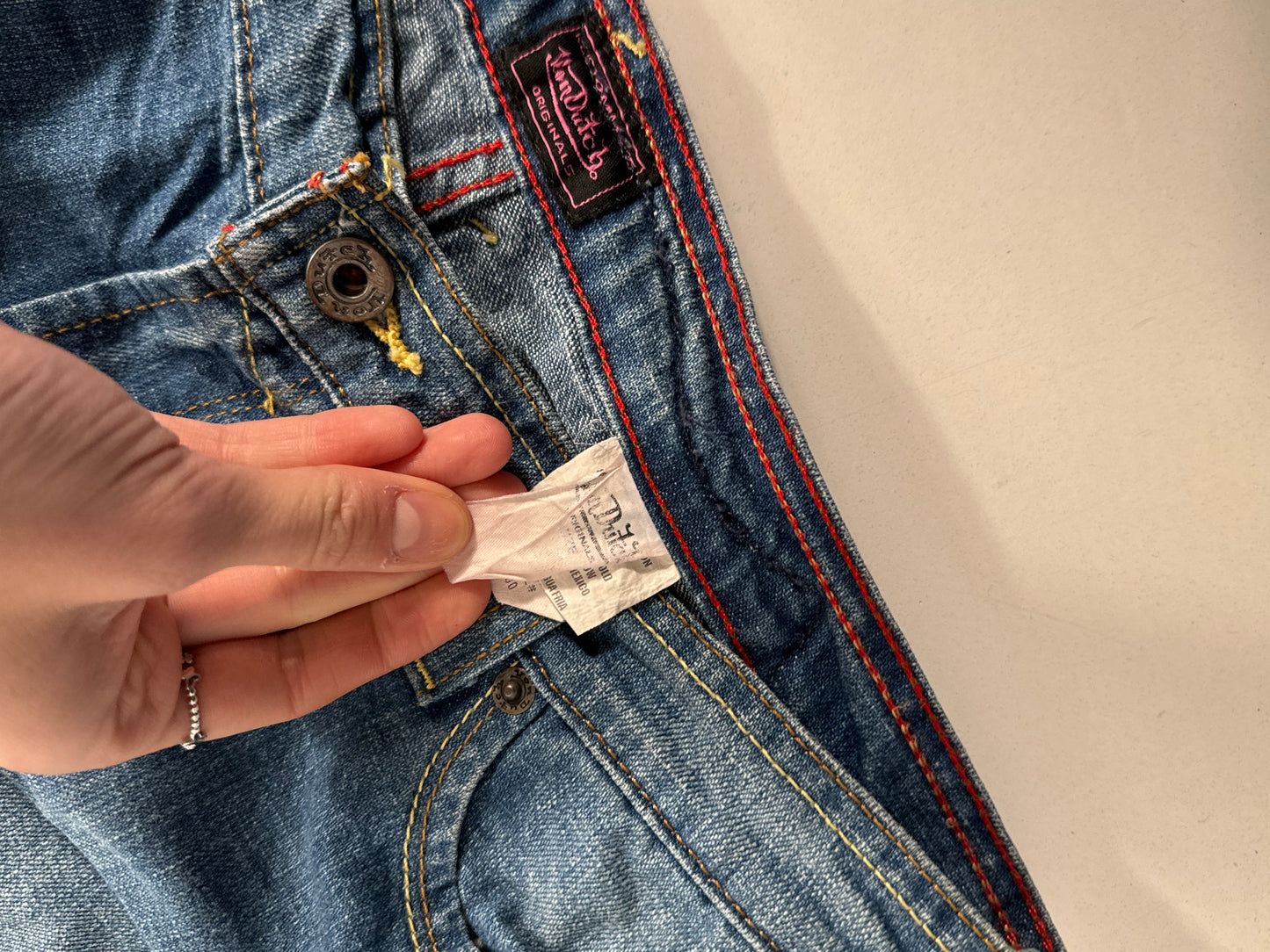 Lavtaljede jeans str: M
