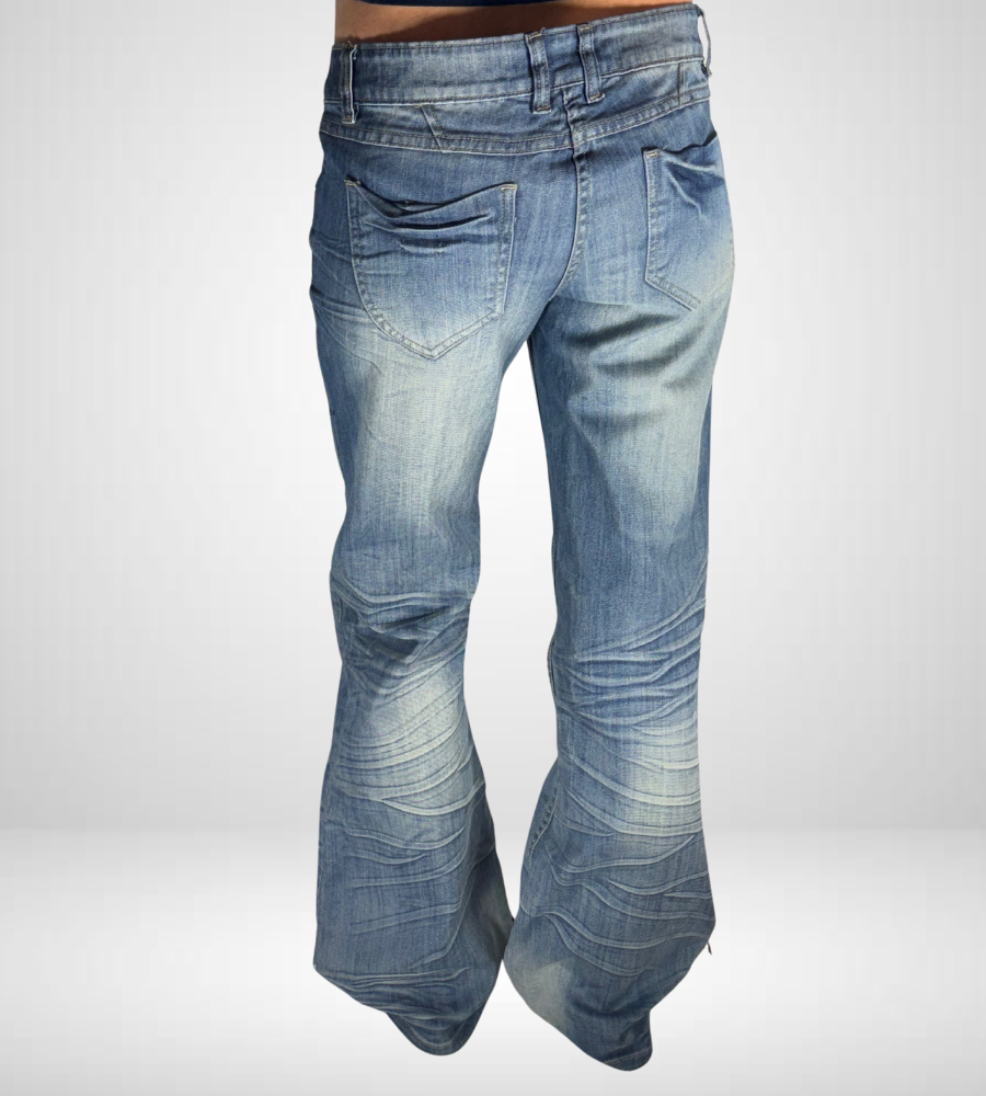 Lågmidjade jeans–stl: S
