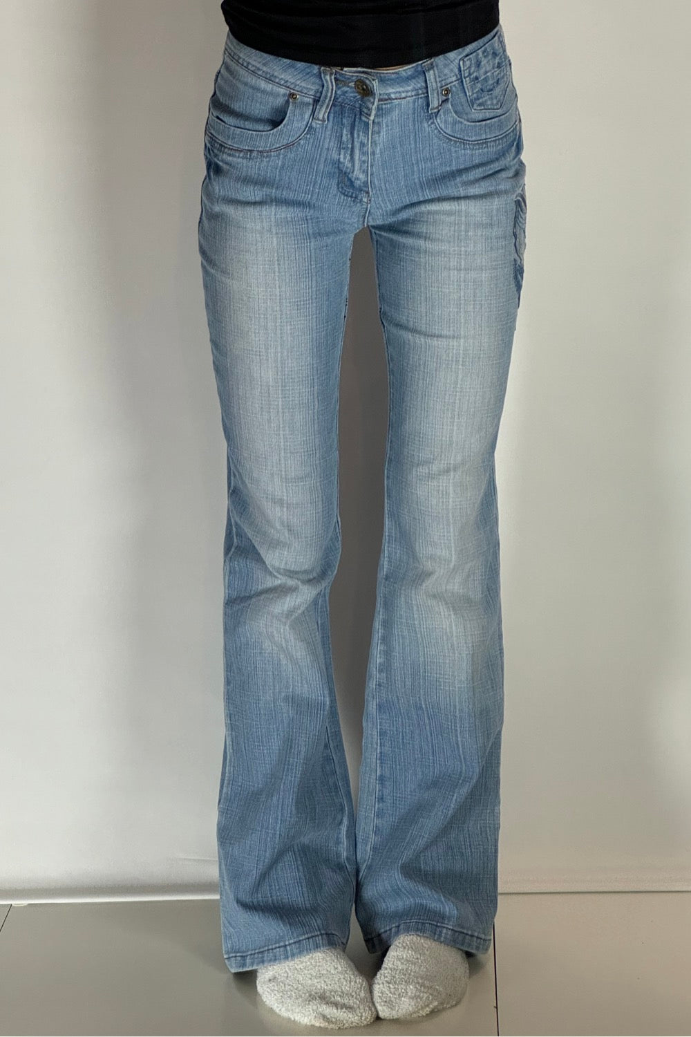 Utsvängda jeans stl: XS