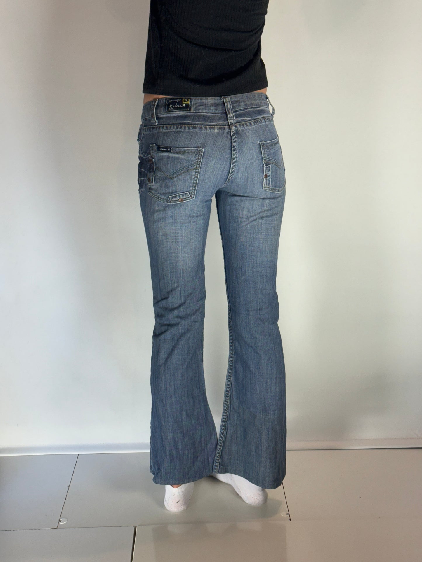 Lågmidjade jeans–stl: XS