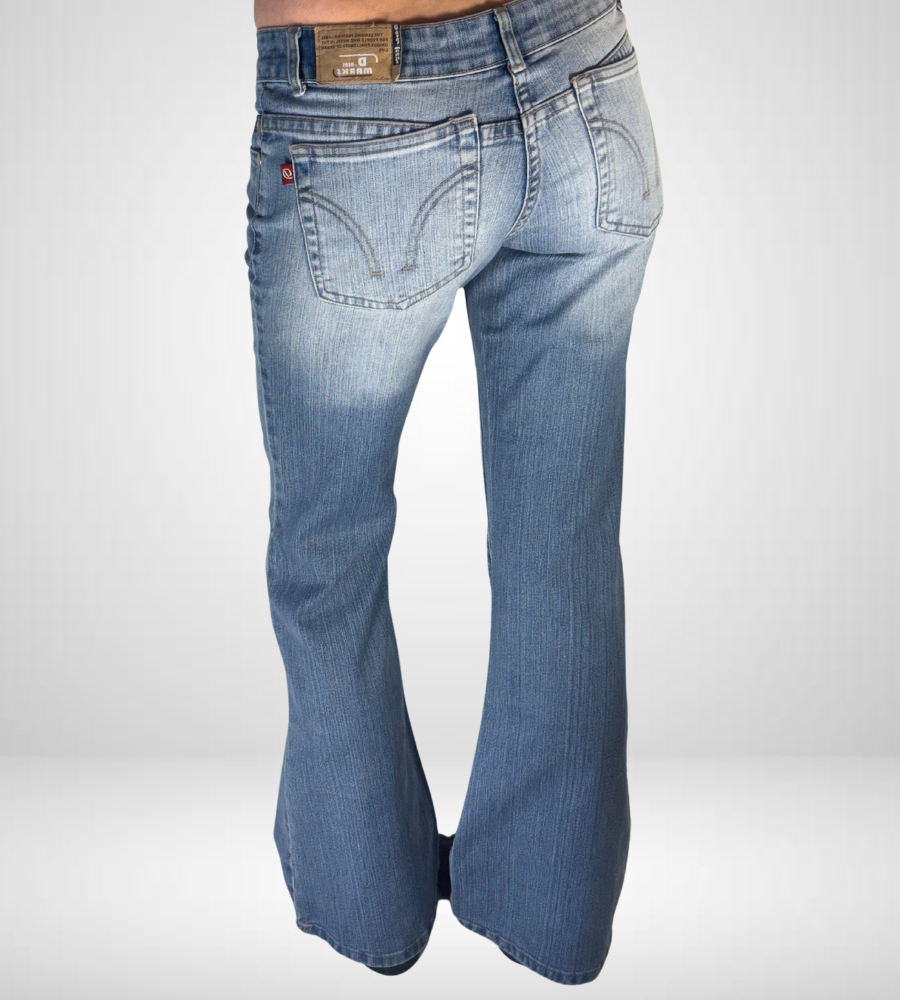 Lågmidjade jeans–stl: S