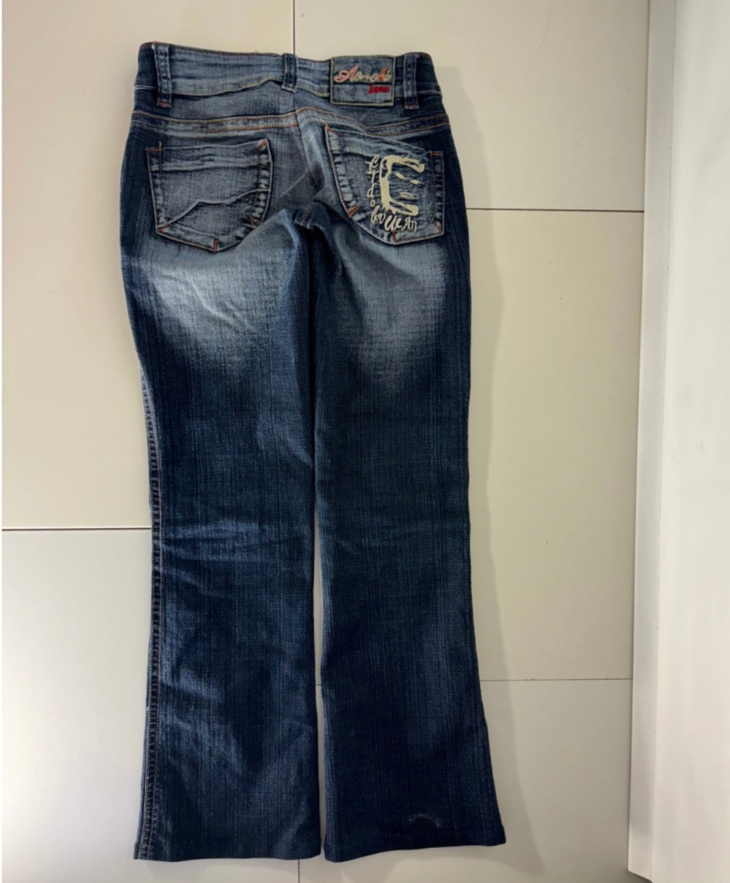 Lågmidjade jeans–stl: XS