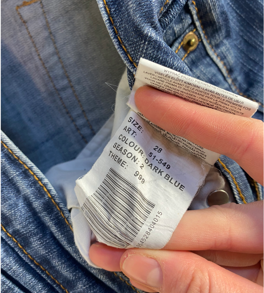 Lågmidjade jeans – stl: S