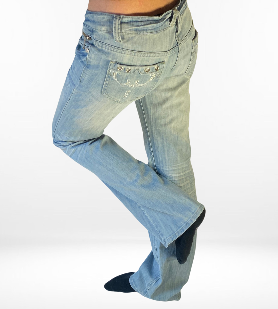Lågmidjade jeans – S