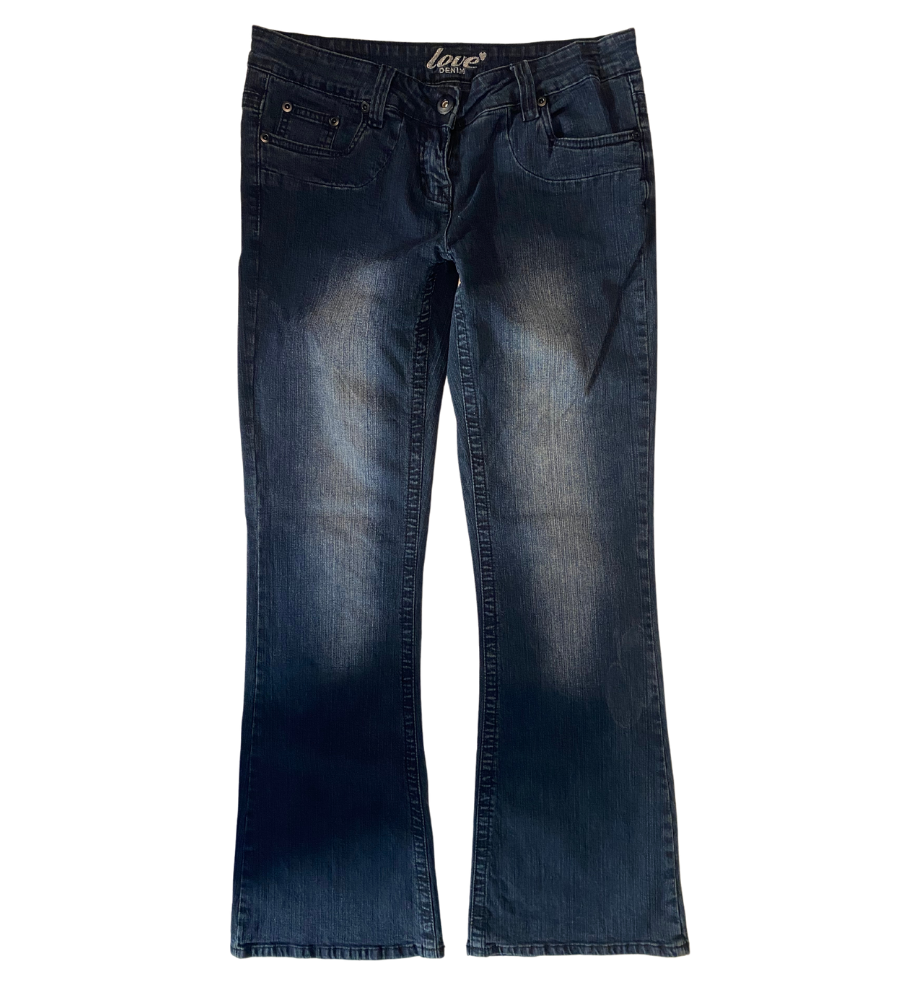 Lågmidjade jeans–stl: L