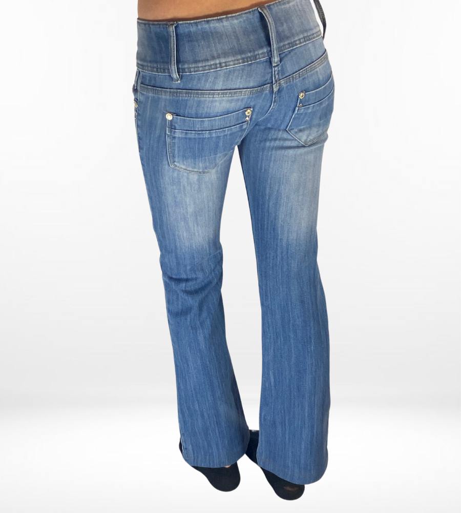 Lågmidjade jeans–stl: XS