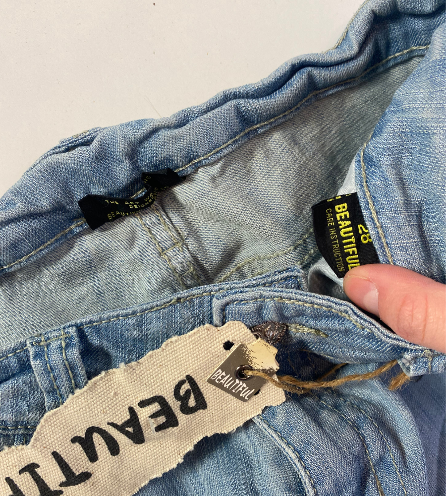 Lågmidjade jeans – S