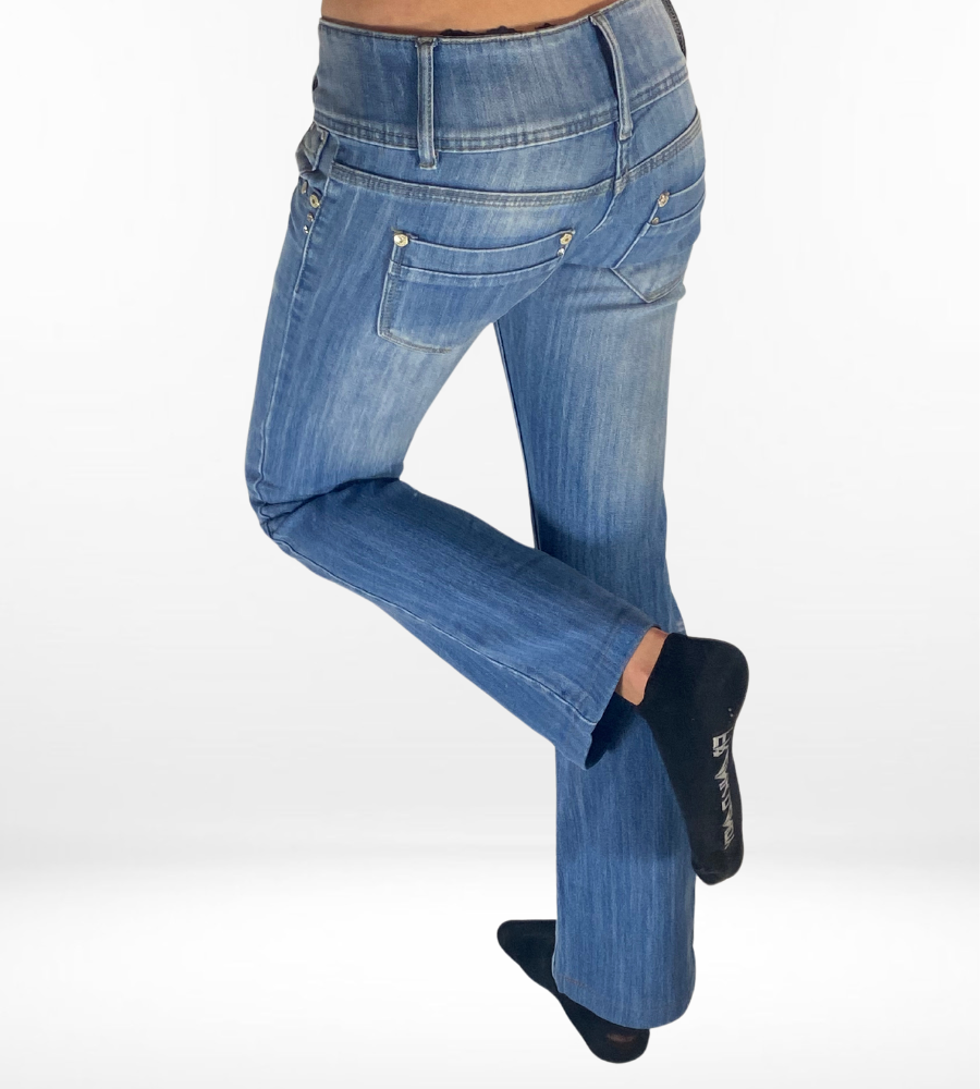 Lågmidjade jeans–stl: XS
