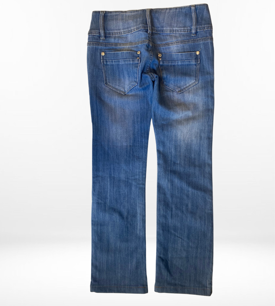 Lågmidjade jeans–stl: XS