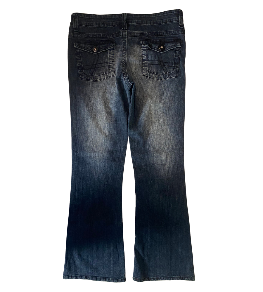 Lågmidjade jeans–stl: L