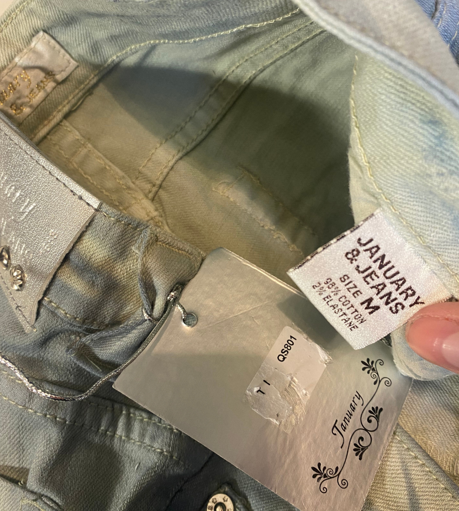 Lågmidjade jeans–stl: XXS