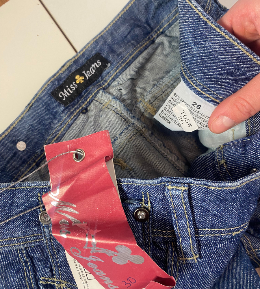 Lågmidjade jeans – XXS
