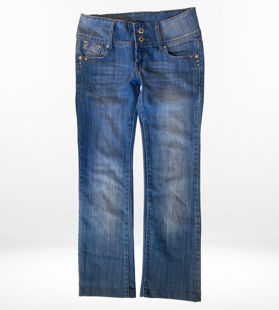 Lågmidjade jeans–stl: XS