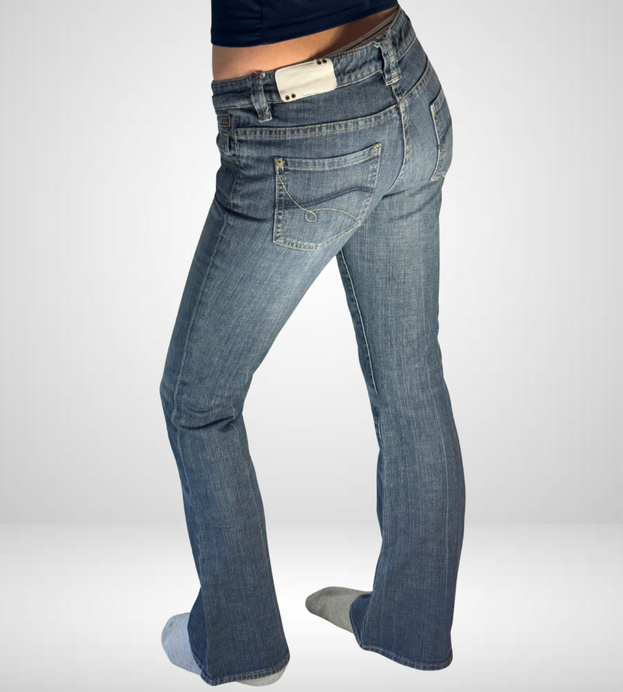 Lågmidjade jeans–stl: XS