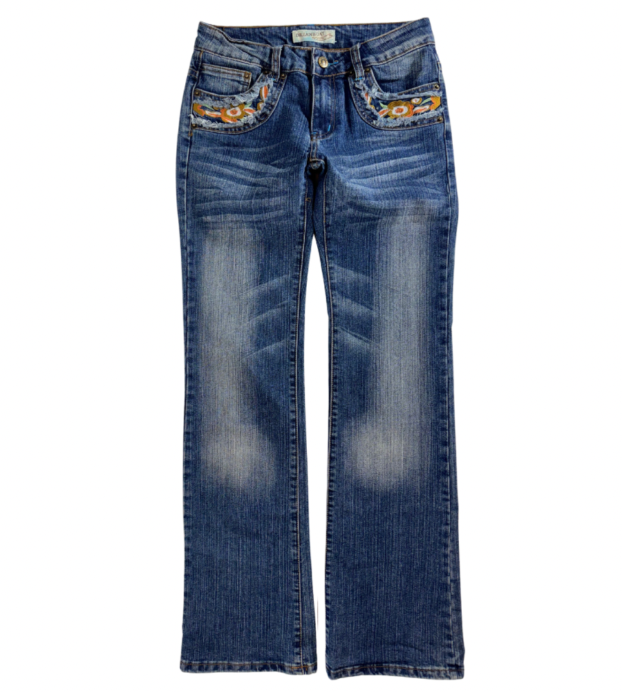 Lågmidjade jeans–stl: XS