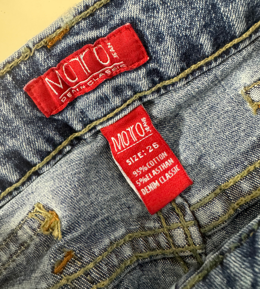 Utsvängda jeans–stl: XXS