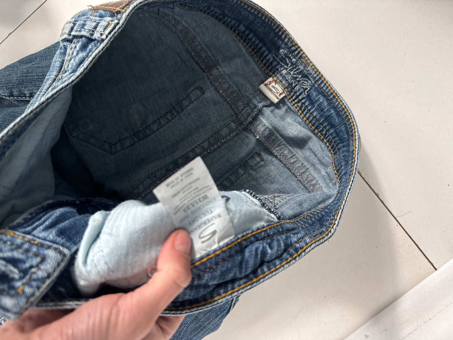 Lavtaljede jeans str: M