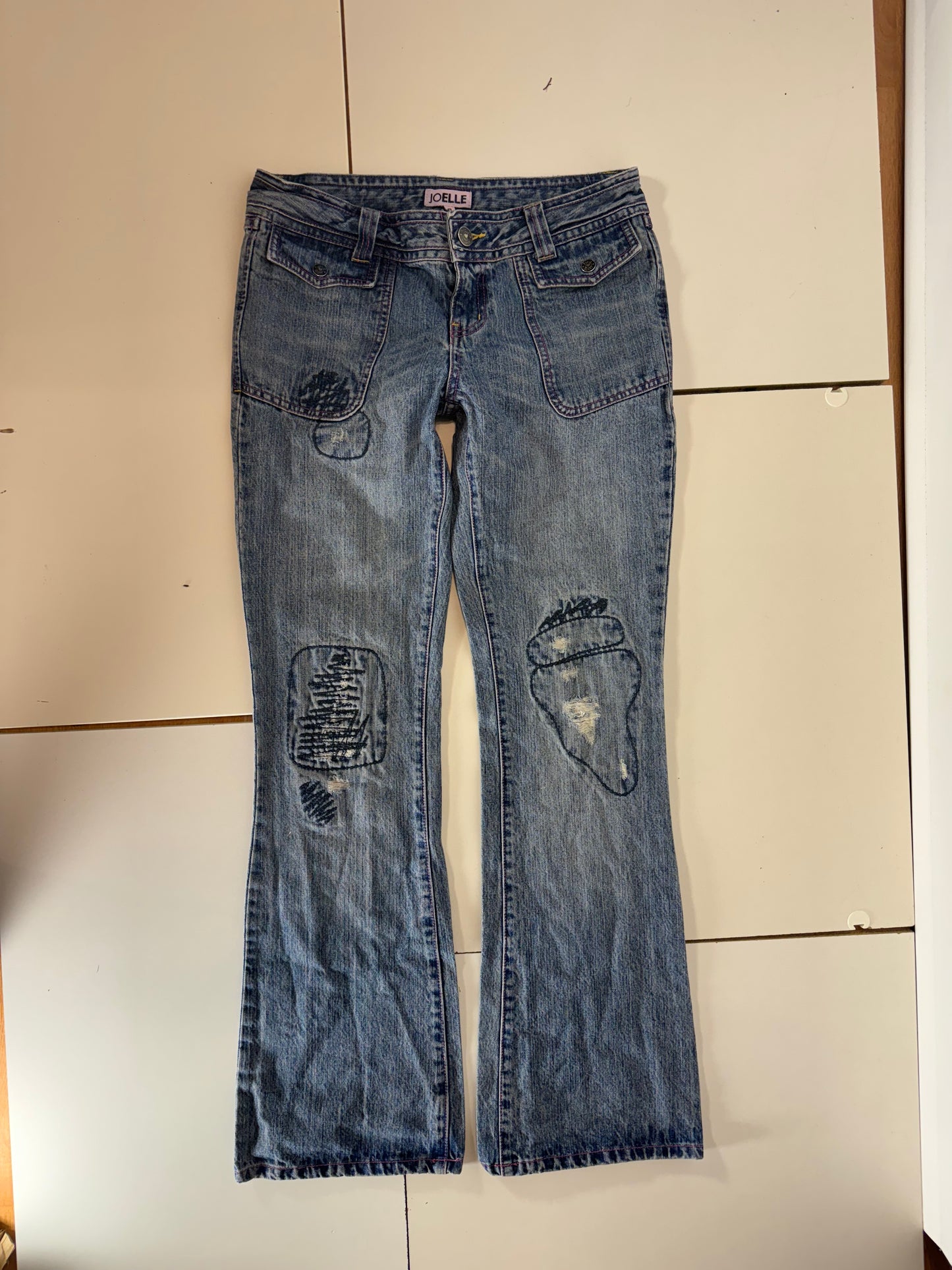 Lågmidjade jeans–stl: M