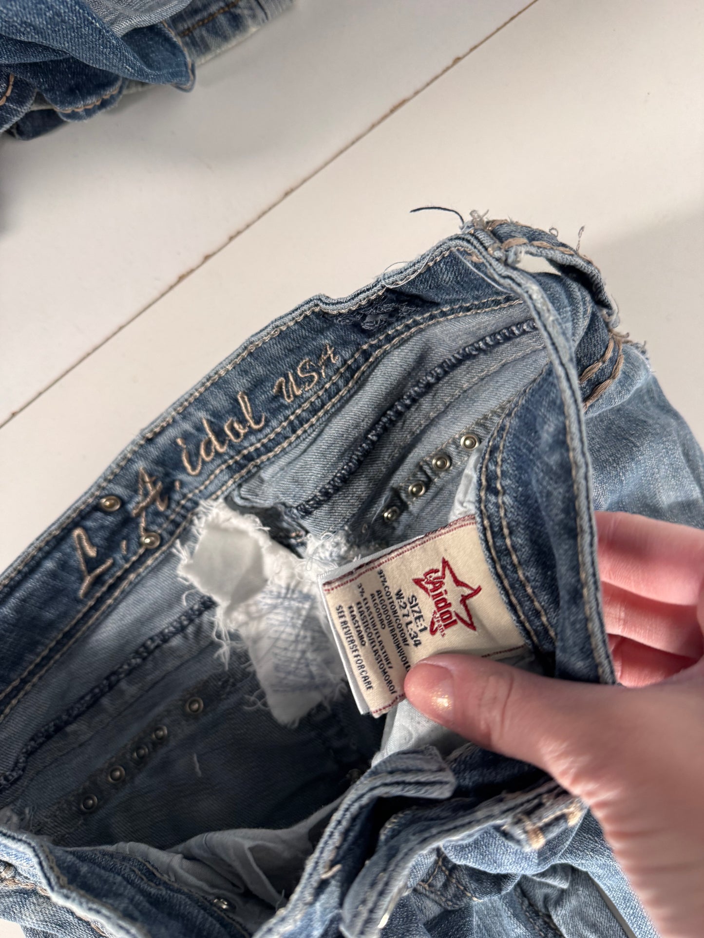 Lågmidjade jeans stl: XS