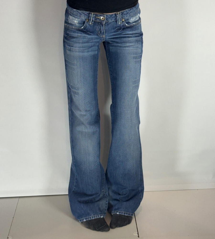 Lågmidjade jeans–stl: XS