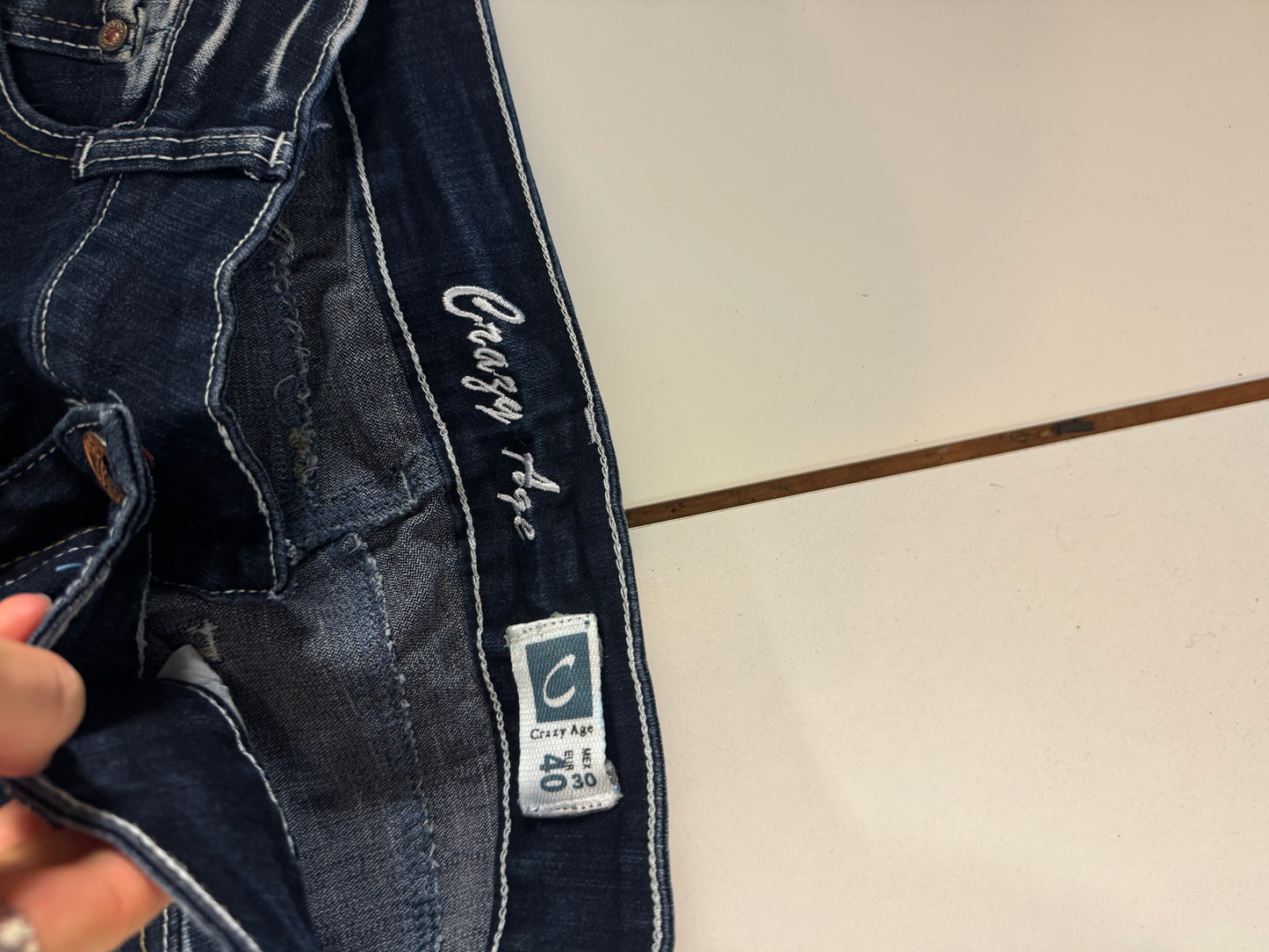 Crazy age jeans stl: S