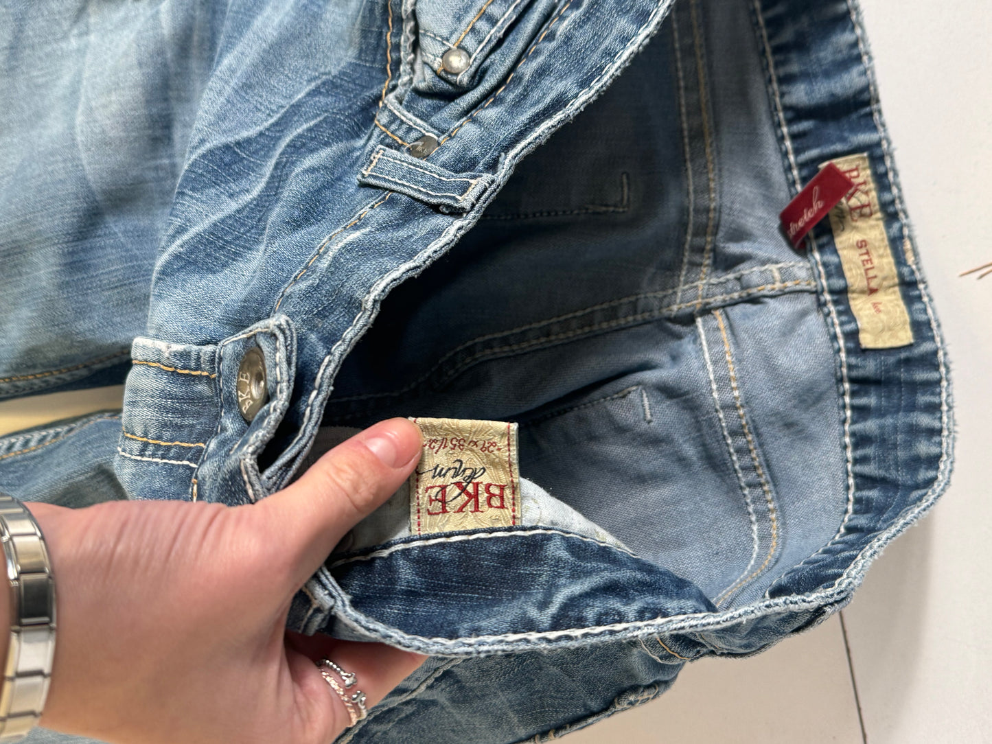 Lavtaljede jeans str: S
