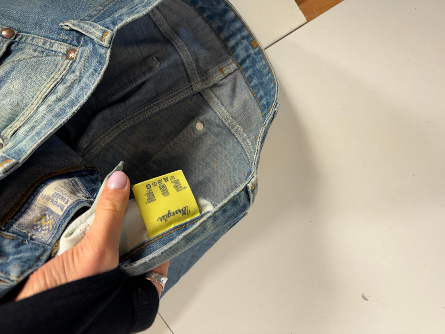 Lågmidjade jeans stl: M