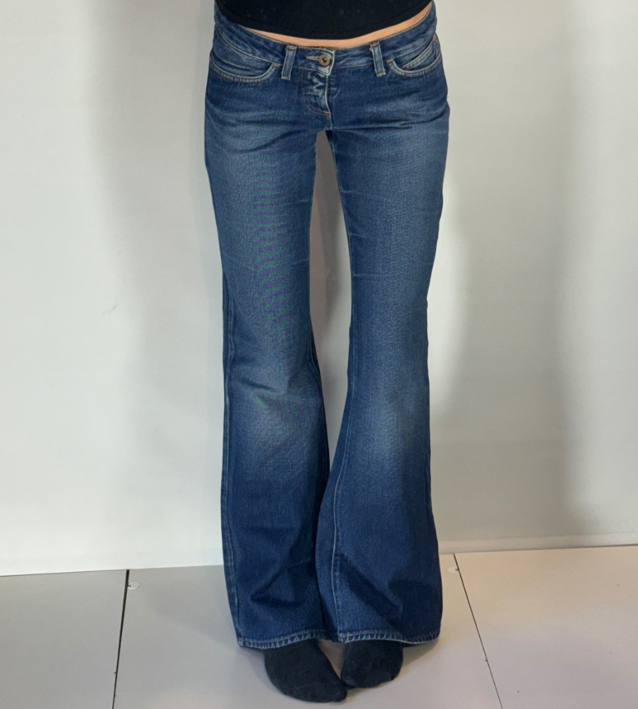Lågmidjade jeans–stl: XS